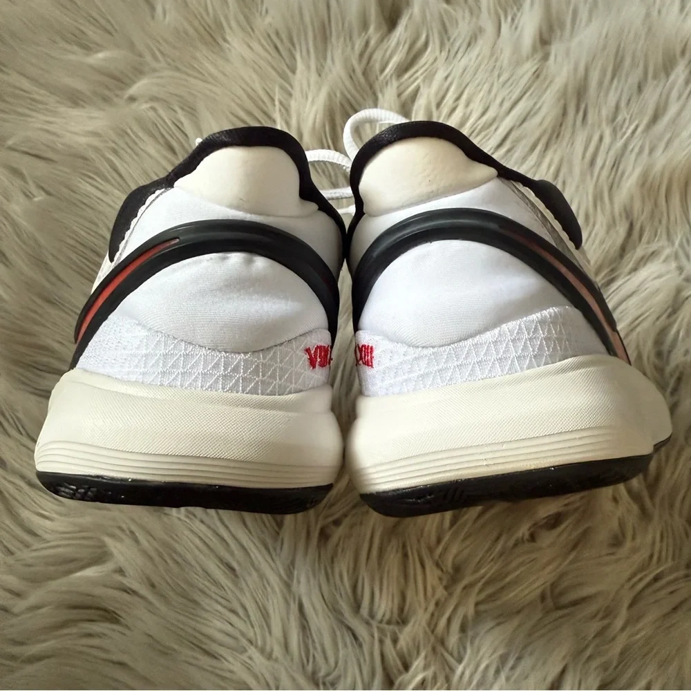 NIKE Kyrie 8 Kids Shoes in White University Red-Black Size 5Y